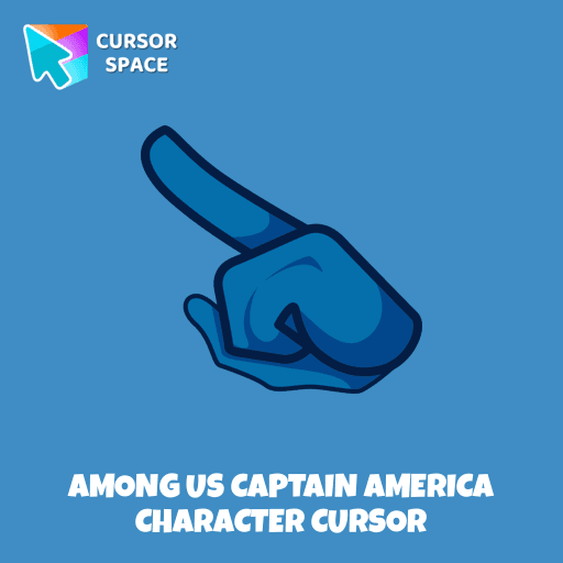 Among Us Captain America Character cursor